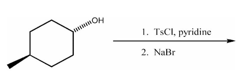 1. TSCI, pyridine
2. NaBr

