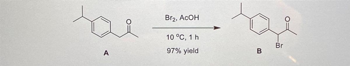 bai
A
Br₂, ACOH
10 °C, 1 h
97% yield
B
Br