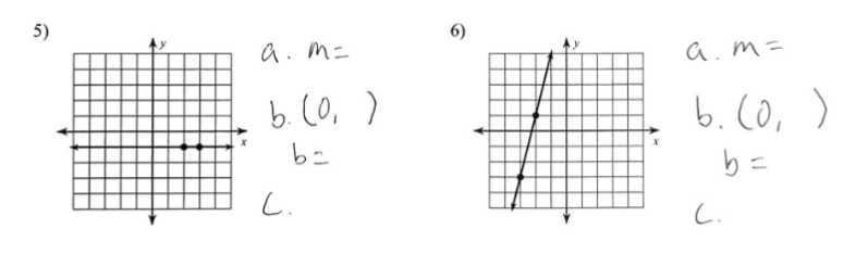 5)
a. m=
b. (0₁)
b=
L.
6)
a.m=
b. (0)
b=
C.