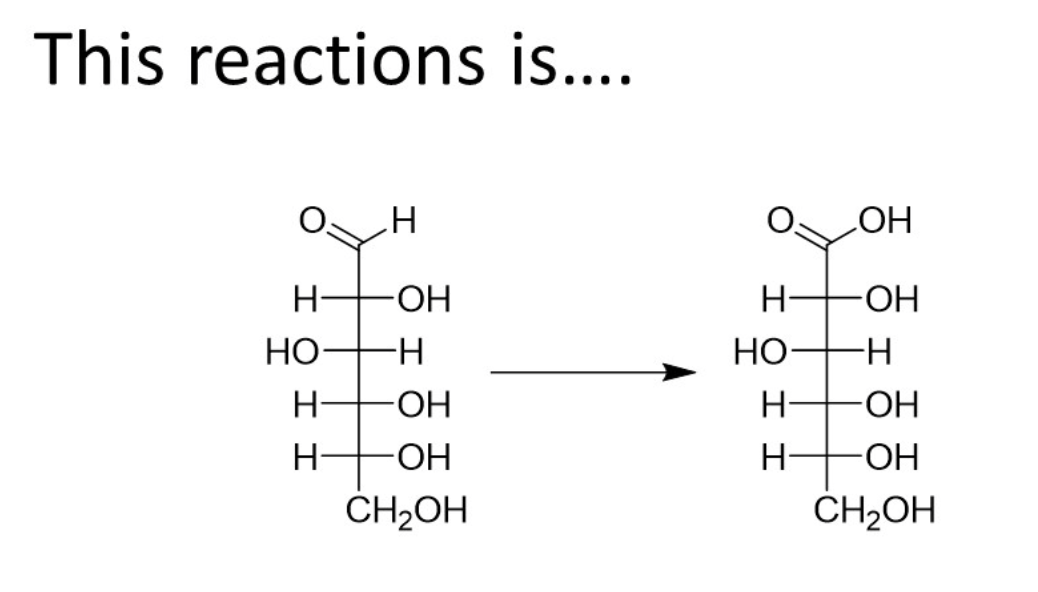 This reactions is....
Н
НО
Н-
Н
H
он
-Н
-ОН
-ОН
CH2OH
Н-
НО
Н-
Н-
ОН
-ОН
-Н
ОН
-ОН
CH2OH