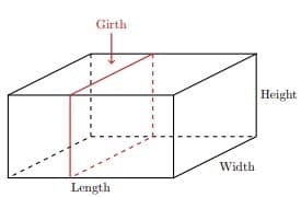Girth
Height
Width
Length
