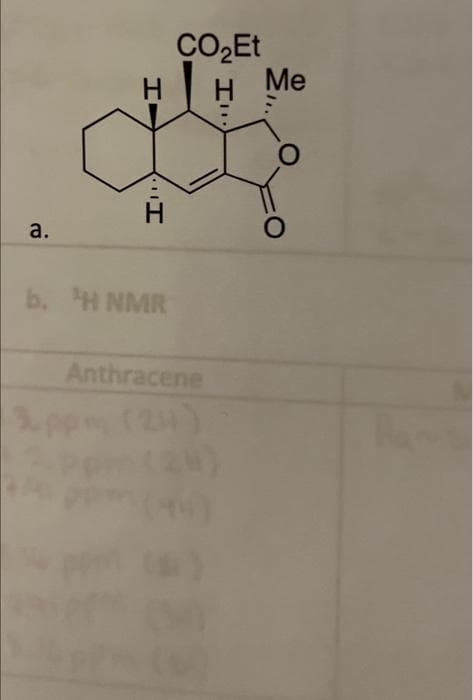 H
H.
Me
a.
b. H NMR
Anthracene
(24)
