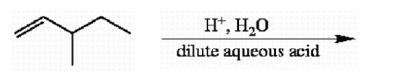 H¹, H₂O
dilute aqueous acid