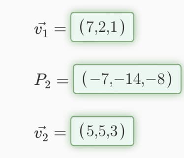 15
P₂ =
P2
√2
=
(7,2,1)
(-7,-14,-8)
(5,5,3)