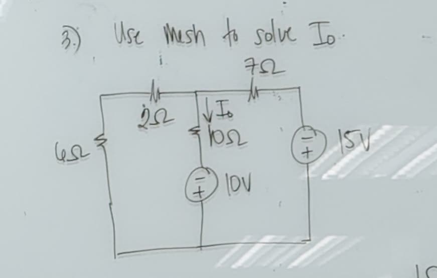 les
Use mesh to solve Io.
752
to
252 √ To
41052
(+1
lov
fl +
ISV