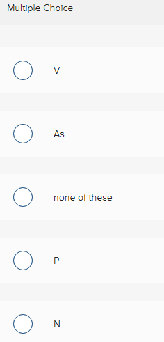 Multiple Choice
As
none of these
N

