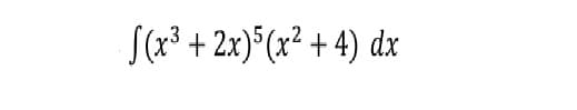 S(x³ + 2x)*(x² + 4) dx

