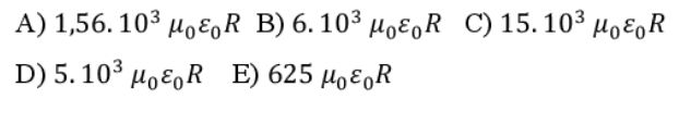 A) 1,56. 103 HoɛoR B) 6. 10³ HOƐ̟R C) 15.10³ µoɛ̟R
D) 5. 10° HoE,R E) 625 HE̟R

