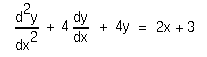 4y = 2x + 3
+
dx
+

