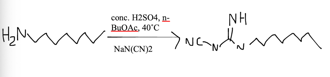 H₂Nv
conc. H2SO4, n-
BuOAc, 40°C
NaN(CN)2
NH
auch