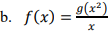 b. f(x) = 2(x²)
