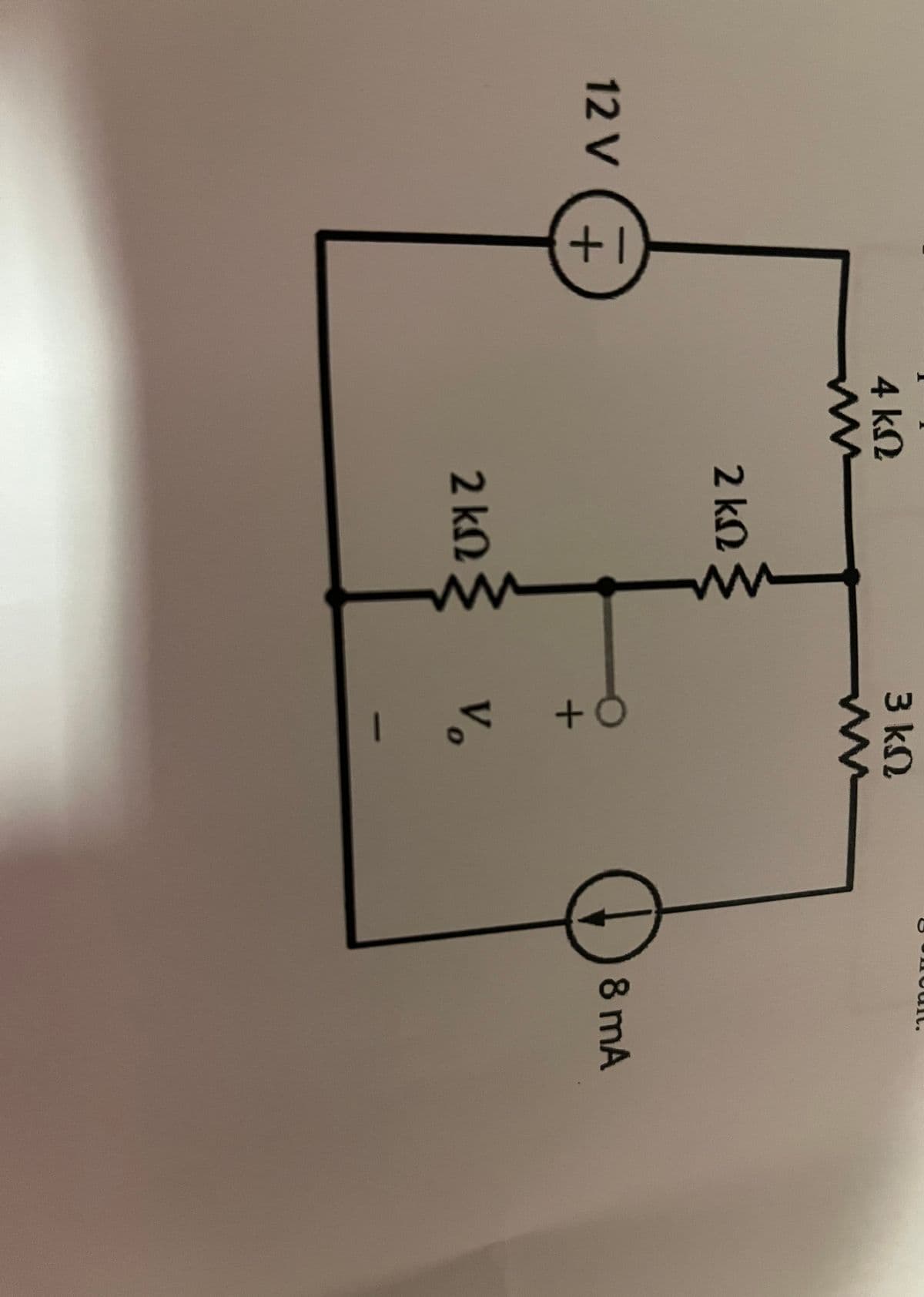 12 V
1+
4 ΚΩ
W
Μ
2 ΚΩ
V
2 ΚΩ Σ
3 ΚΩ
M
+
Vo
8 mA