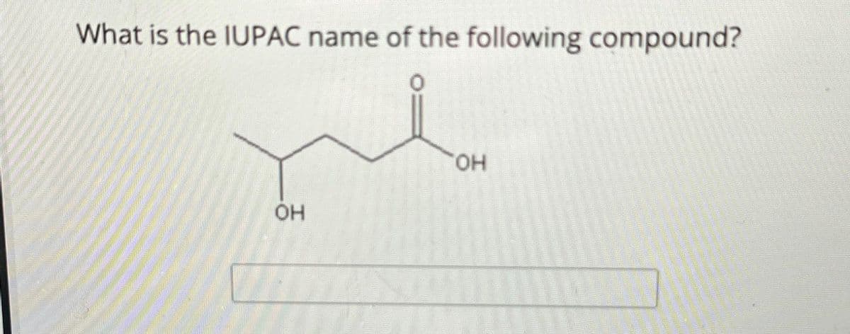 What is the IUPAC name of the following compound?
me
OH
OH