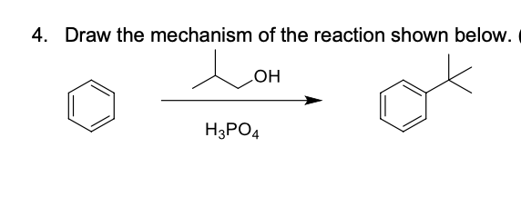 4. Draw the mechanism of the reaction shown below.
HO
H3PO4
