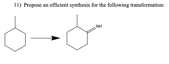 HN
11) Propose an efficient synthesis for the following transformation:

