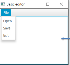 | Basic editor
File
Open
Save
Exit
