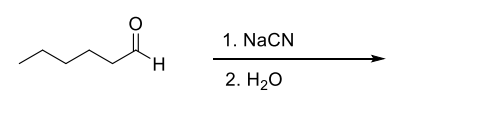 1. NaCN
H.
2. H20
