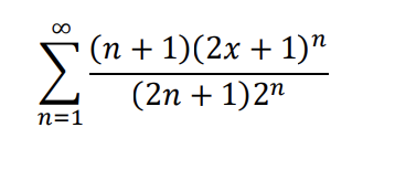 (п + 1)(2х + 1)"
(2п + 1)27
n=1
