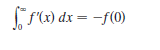 fa) dx = -f(0)
