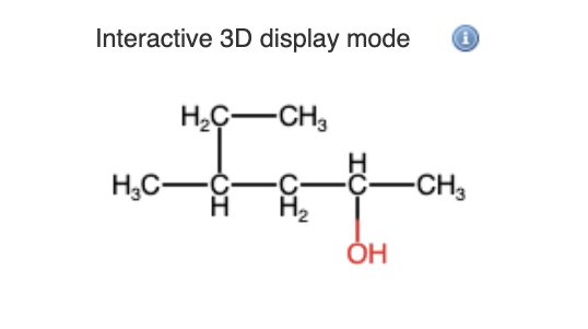 Interactive 3D display mode
H,C-CH,
H,C-
-CH,
ОН
