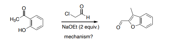 H3C
HO
Cl
།ཚི ི་
H
NaOEt (2 equiv.)
mechanism?