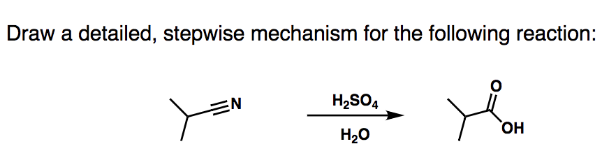 Draw a detailed, stepwise mechanism for the following reaction:
EN
H2SO4
Нао
Он
