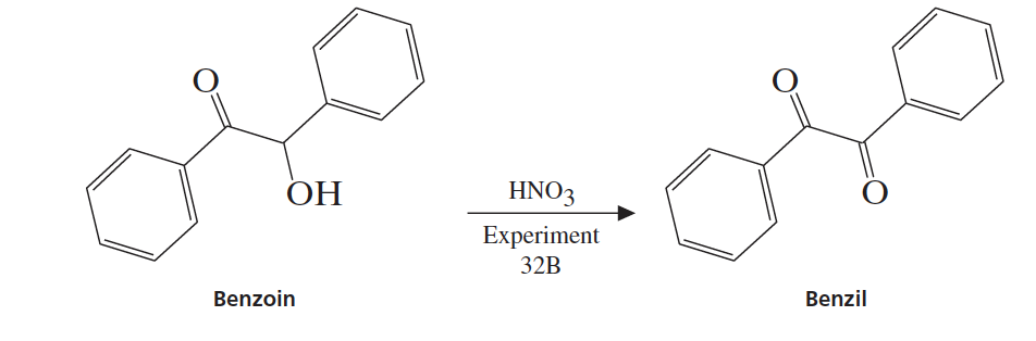 ОН
HNO3
Experiment
32B
Benzoin
Benzil
