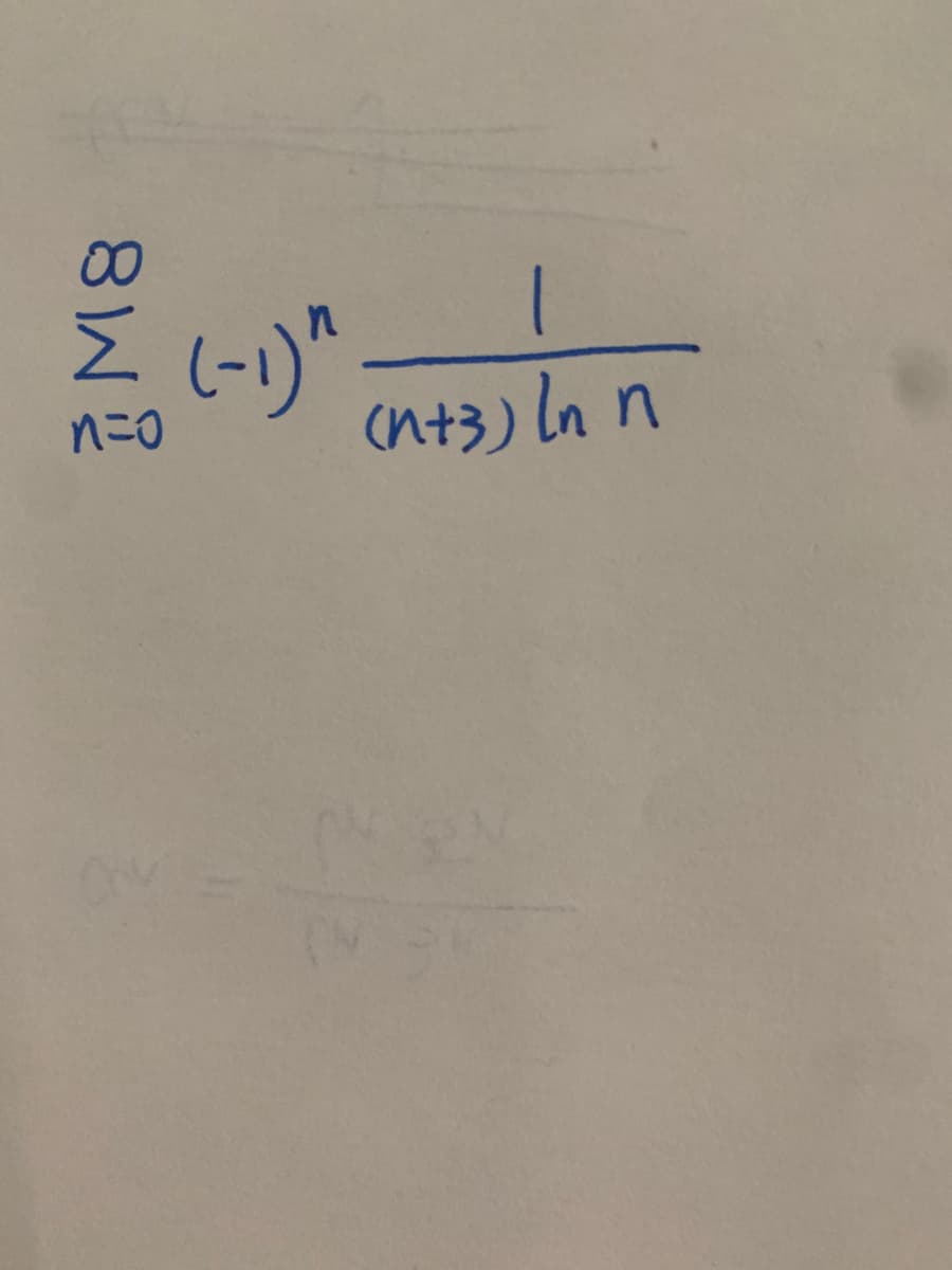 n=0
(n+3) la n
