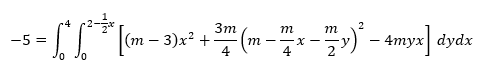 Зт
m
m
2
(т - 3)x? +.
4
-5 =
- 4myx
т
- - Y-
4
