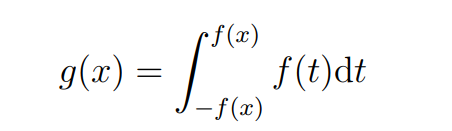 g(x)
rf (x)
=
- f(t)dt
-f(x)
