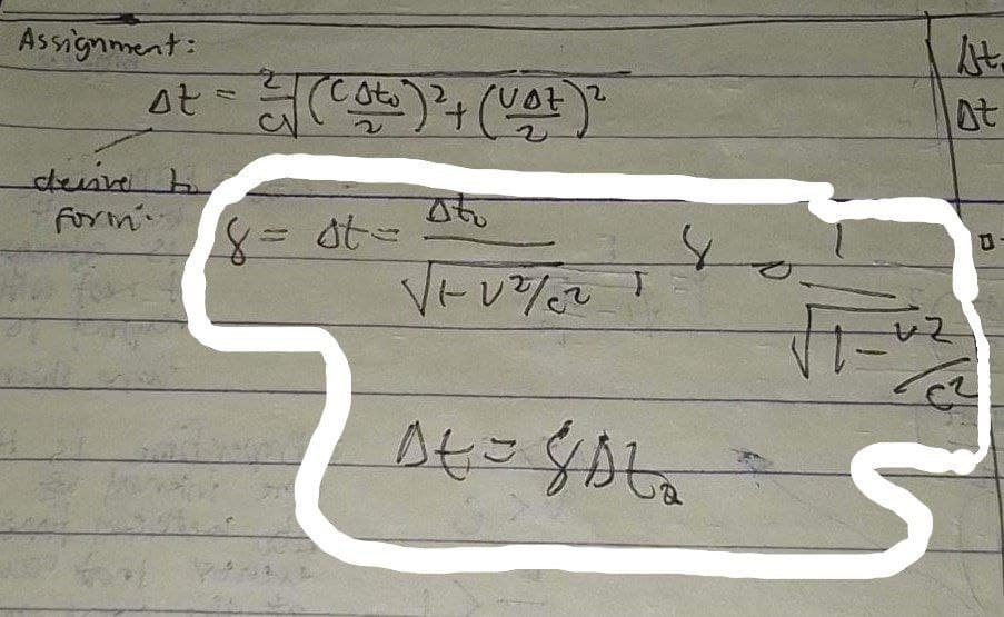 Assignment:
At = 2 (Coto) ² + (voz) 2
devive to
formn
= st=
VEver
At AL₂
At.
At
C
√
S
vz