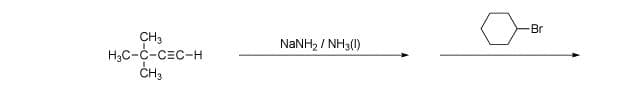 Br
CH3
H3C-c-CEC-H
CH3
NANH2 / NH3(1)
