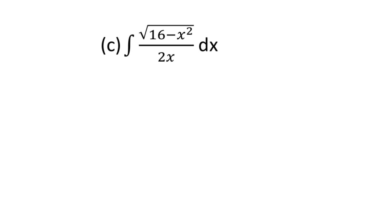 V16-х2
(c) S
dx
2х
