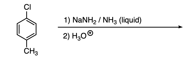 CI
1) NaNH, / NH3 (liquid)
2) H,00
ČH3
