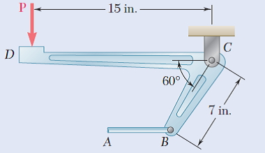 P
- 15 in.
D
60°
7 in.
B
