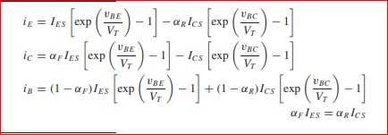 (#)-]
ic
ic = aples exp
V BC
is = (1 - a;)lss exp ()- +1 - an)les exp () -
af lEs = aRIcs
