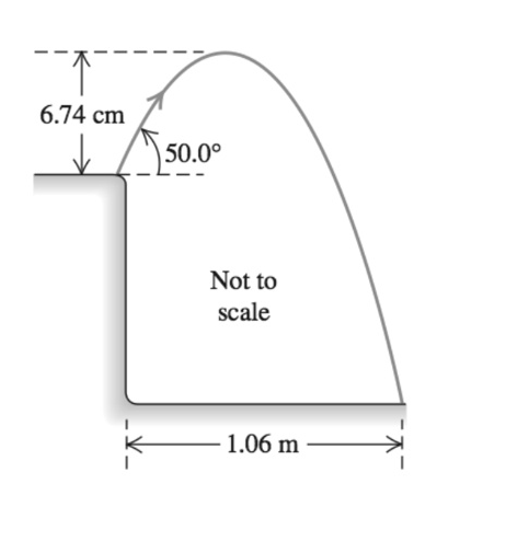 6.74 cm
50.0⁰
Not to
scale
1.06 m