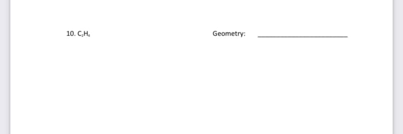 10. C,H.
Geometry:
