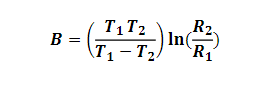 R2.
In(-
`R1
T1T2
B =
\T,-T2.
