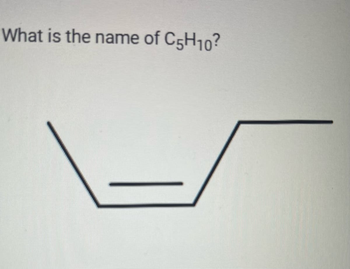 What is the name of C5H10?