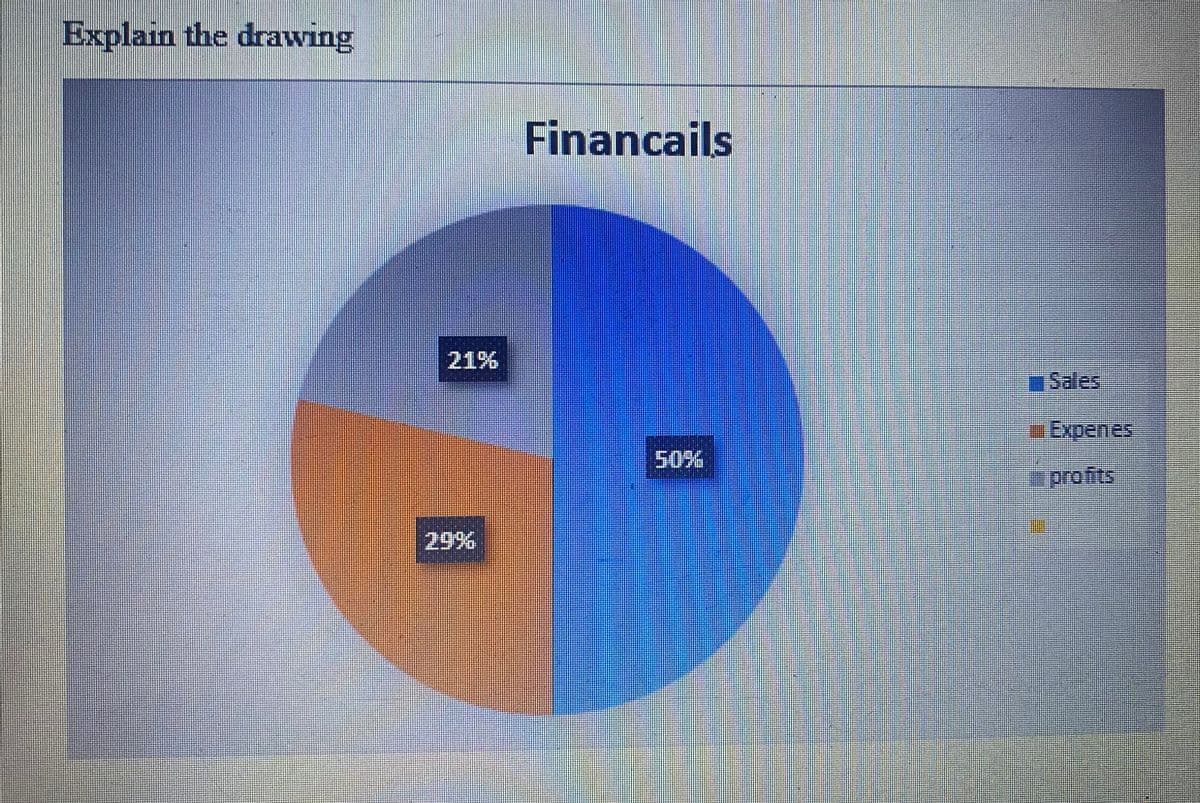 Explain the drawing
Financails
Sales
Expenes
profits