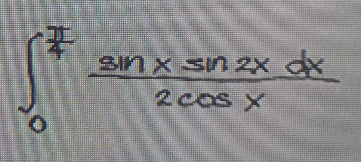 لم
0
sin x sin 2x dx
2005 X