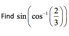 Find sin cos
2
(3}))