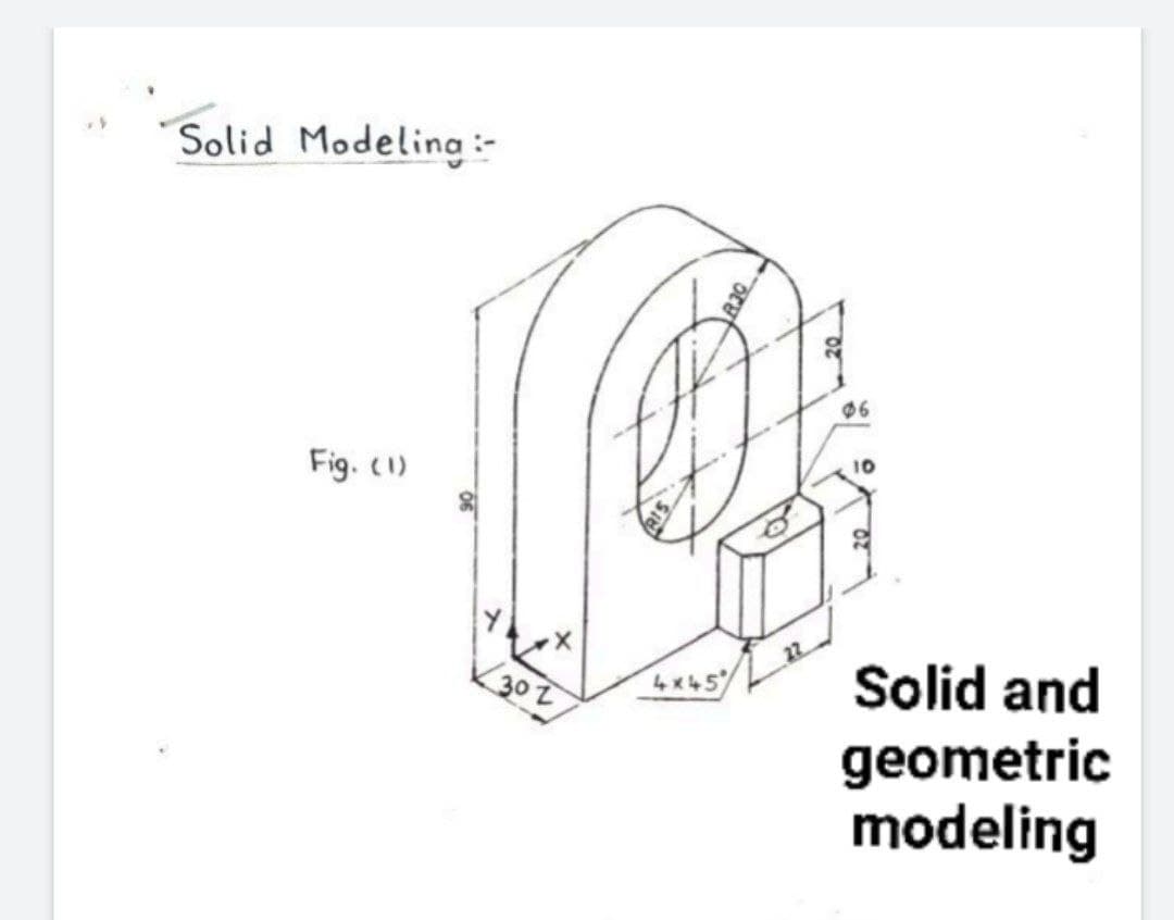 Solid Modeling:-
06
Fig. (1)
30Z
Solid and
geometric
modeling
