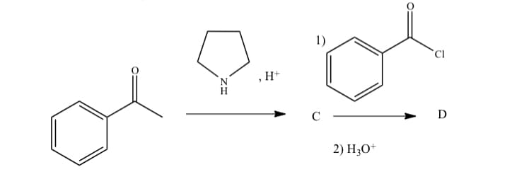 1)
CI
,H+
C
D
2) H;0+
O:
