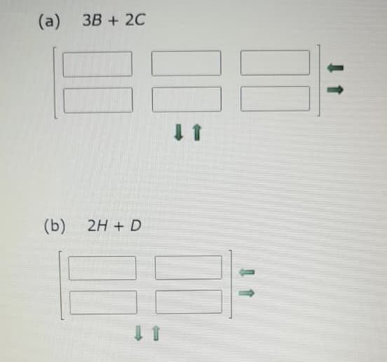 (а) ЗВ + 2С
(b)
2H + D
