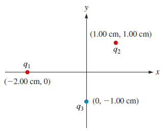 91
(-2.00 cm, 0)
y
93
(1.00 cm, 1.00 cm)
92
(0, -1.00 cm)
X