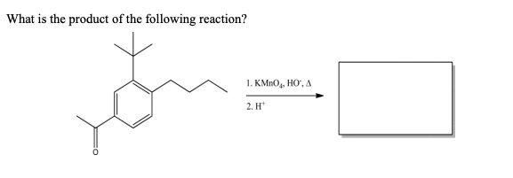 What is the product of the following reaction?
سلام
1. KMnO4, HO', A
2. H