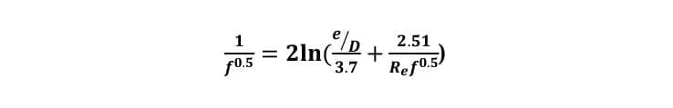 as = 2ln
2.51
f0.5
Ref0.5)
3.7
