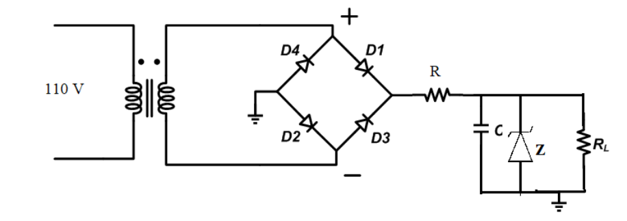 110 V
relle
-000²
D4
D2
+
D1
B
D3
R
C
+
HE
Z
R₁